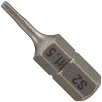 Бита шестигранная HEX H1,5 длина 25 мм SGS 6325-H1.5, сталь S2